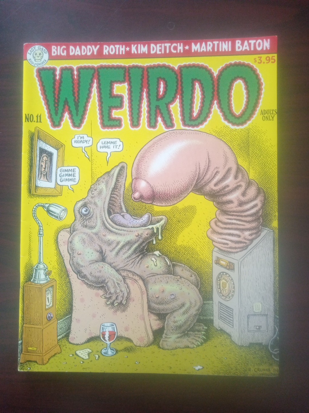 Weirdo No. 11, 1993 reprint of the 1984 Last Gasp Edition. Cover by R. Crumb. Weirdo No. 11, 1993 reprint of the 1984 Last Gasp Edition. Cover by R. Crumb.