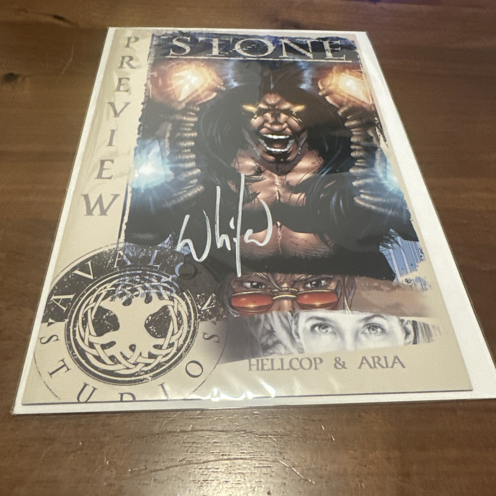 Avalon Studios PREVIEW Book - 1998 signed by Stone artist Whilce Portacio NM Avalon Studios PREVIEW Book - 1998 signed by Stone artist Whilce Portacio NM