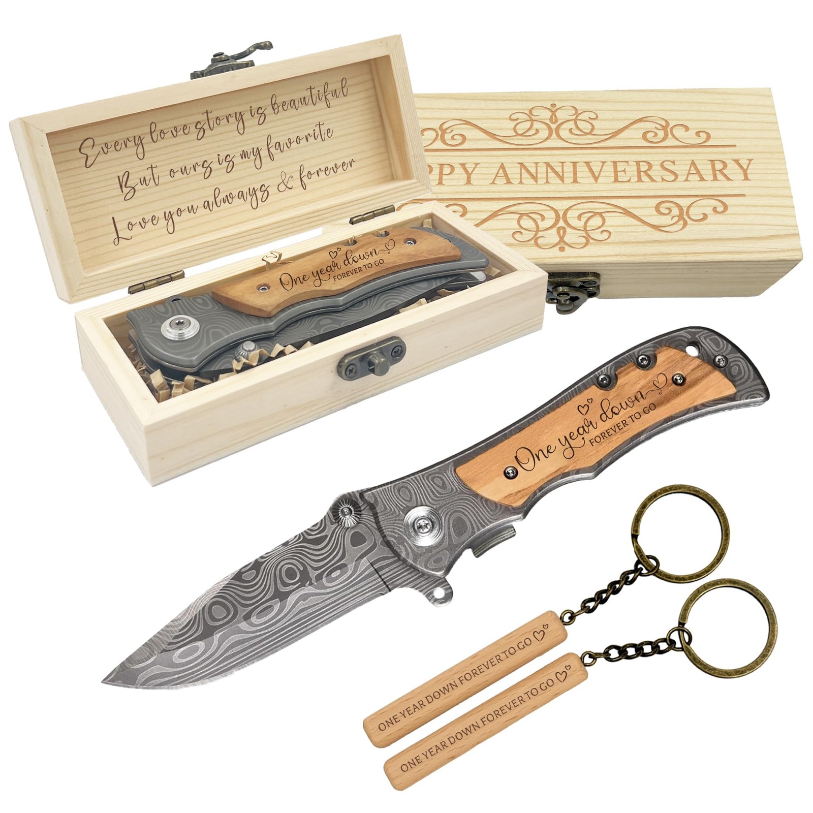 1 Year Anniversary Boyfriend Gifts for Him, One Year Wedding Anniversary Keep...