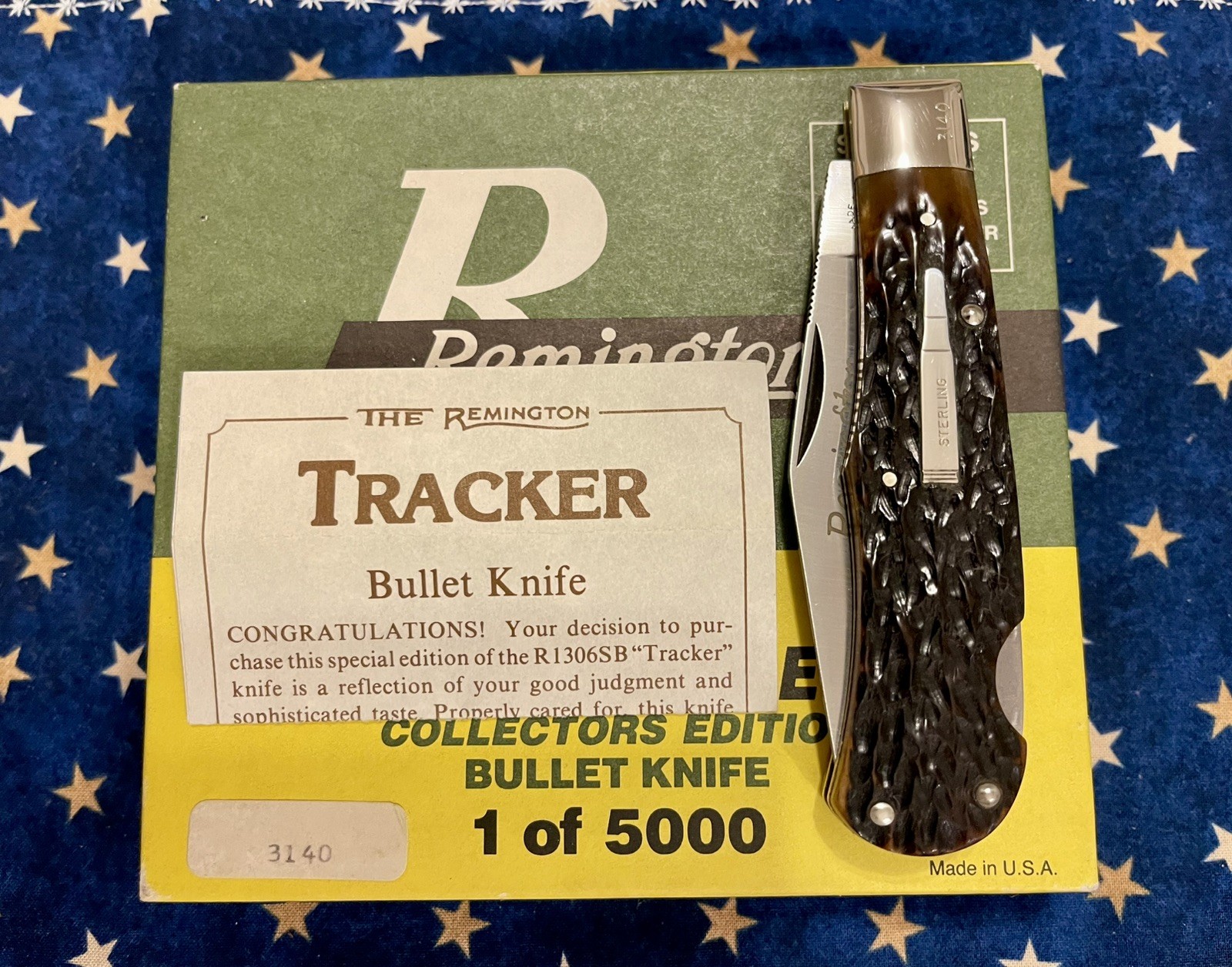 Vintage Remington Silver Bullet 1 Of 5000 R1306SB Lockback “Tracker” Knife Vintage Remington Silver Bullet 1 Of 5000 R1306SB Lockback “Tracker” Knife