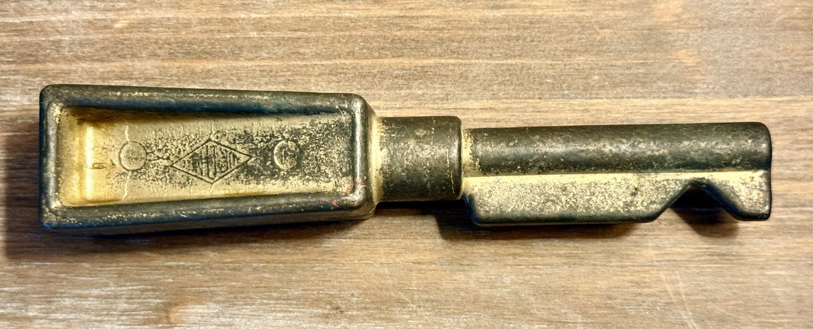 Vintage Aurora Heavy Solid Brass Train Locomotive Reverser Handle 8204980
