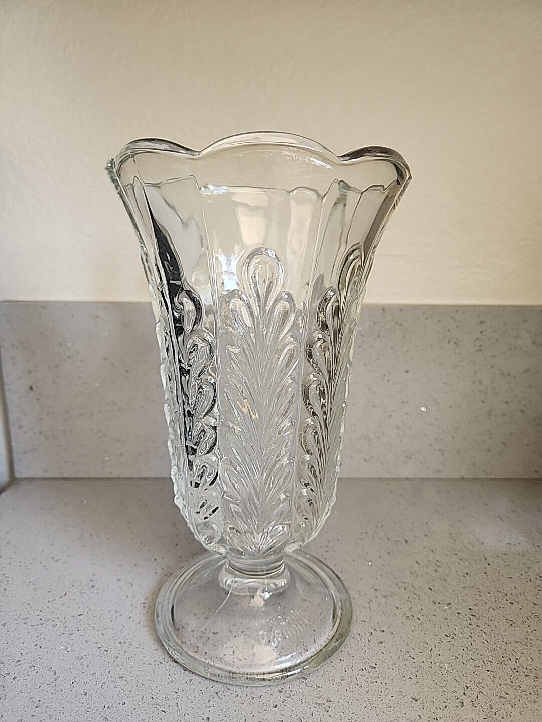 Vintage E.O. Brody Co. M5200 Pedestal Glass Flower Vase