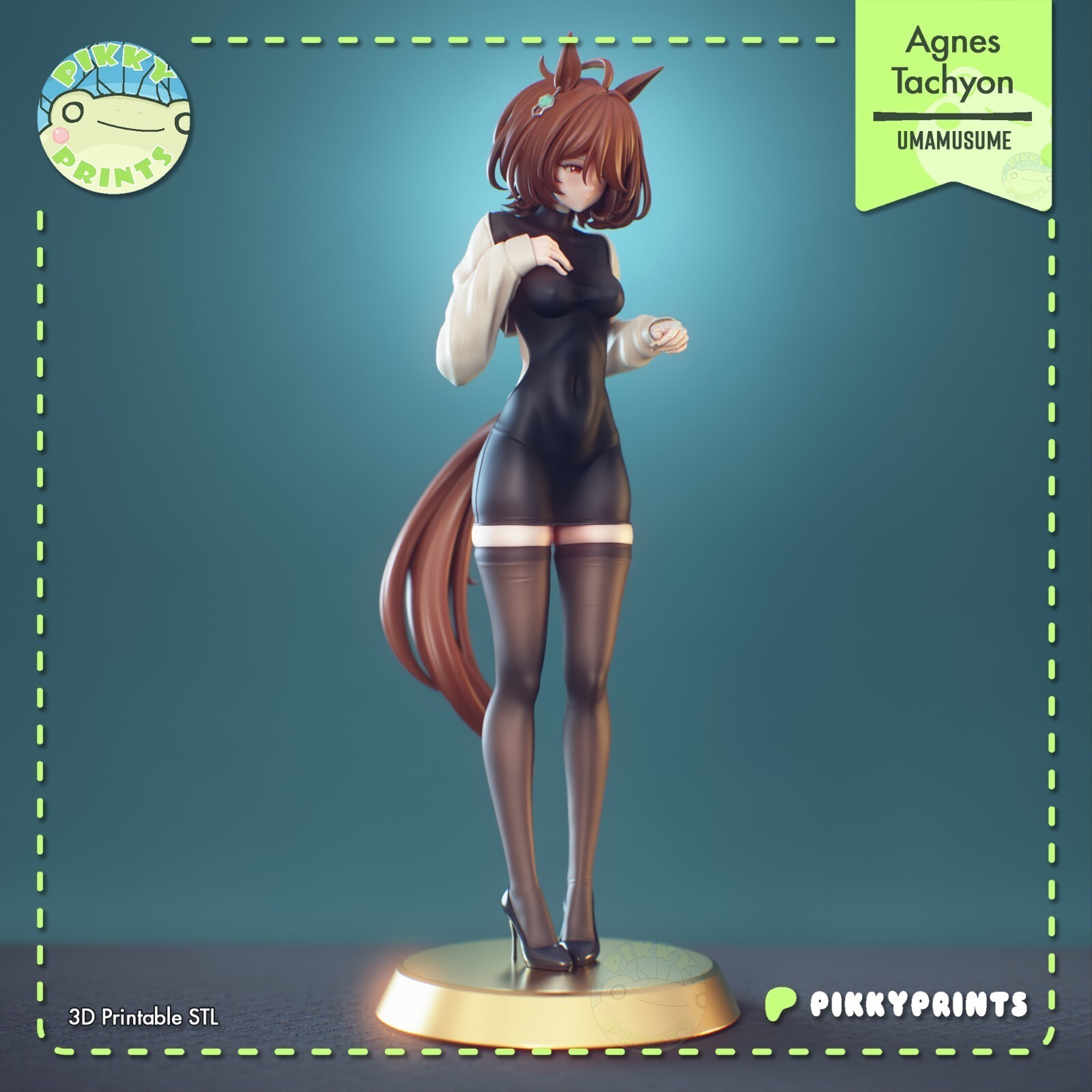 1:8 Agnes Tachyon Umamusume Fan Art UNPAINTED Resin Garage Kit