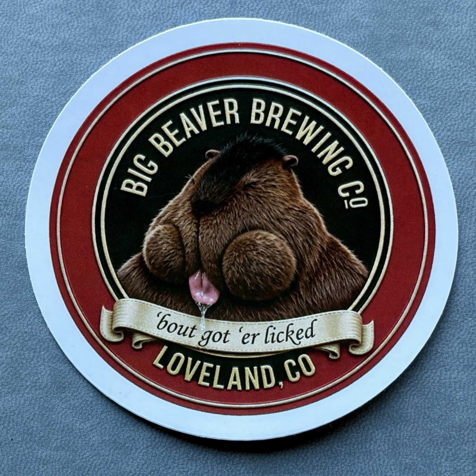 Big Beaver Brewing Company STICKER decal craft Brewery Micro Beer 3” Vinyl