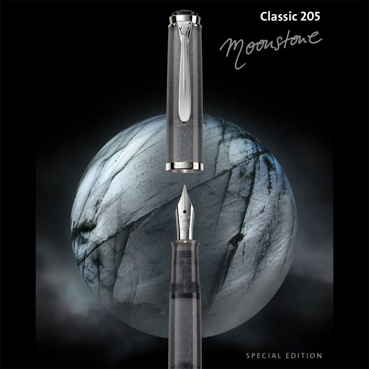 Pelikan Classic M205 Moonstone Fountain Pen - M Nib Pelikan Classic M205 Moonstone Fountain Pen - M Nib