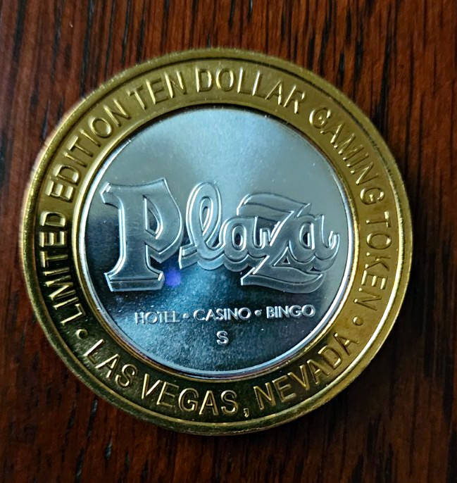 Plaza Casino Las Vegas Nevada Limited Edition $10 Gaming Token Plaza Casino Las Vegas Nevada Limited Edition $10 Gaming Token