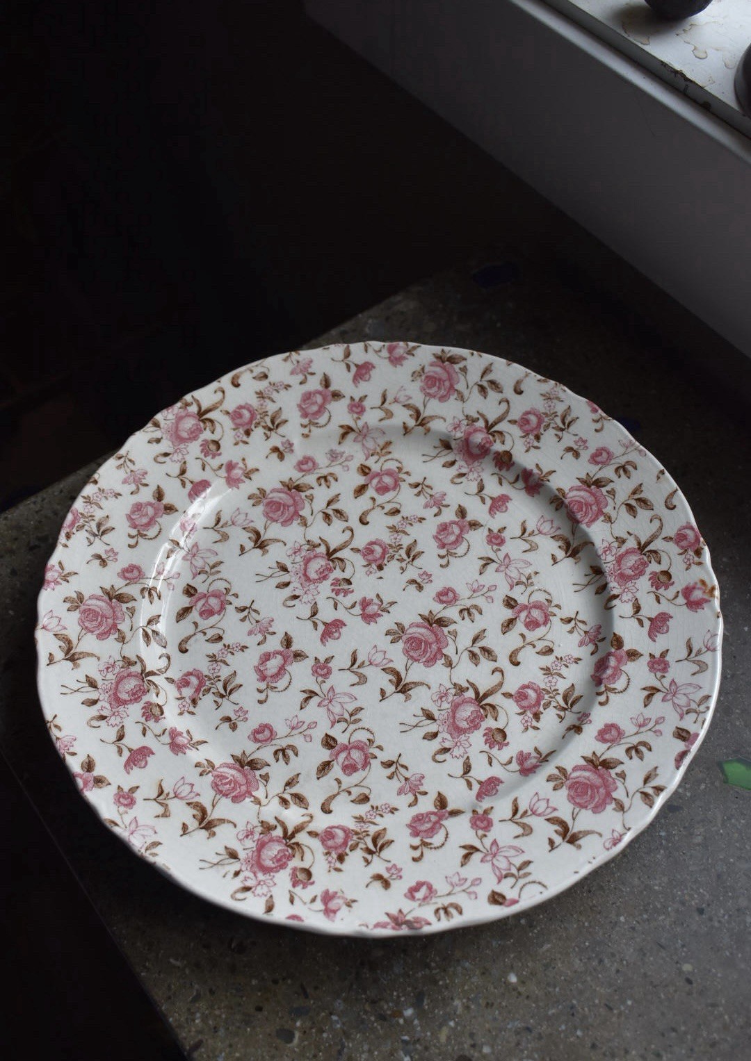 2 Vintage Nasco Rose Garden 10.5” Dinner Plate • Japanese Porcelain 2 Vintage Nasco Rose Garden 10.5” Dinner Plate • Japanese Porcelain