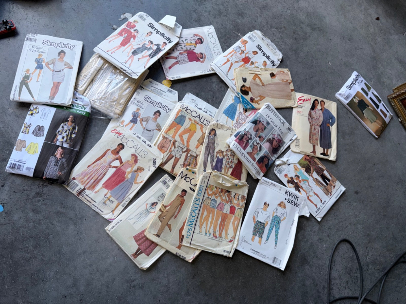 Vintage Sewing Pattern Lot – McCall’s Simplicity Butterick Kwik Sew – Women’s Ki