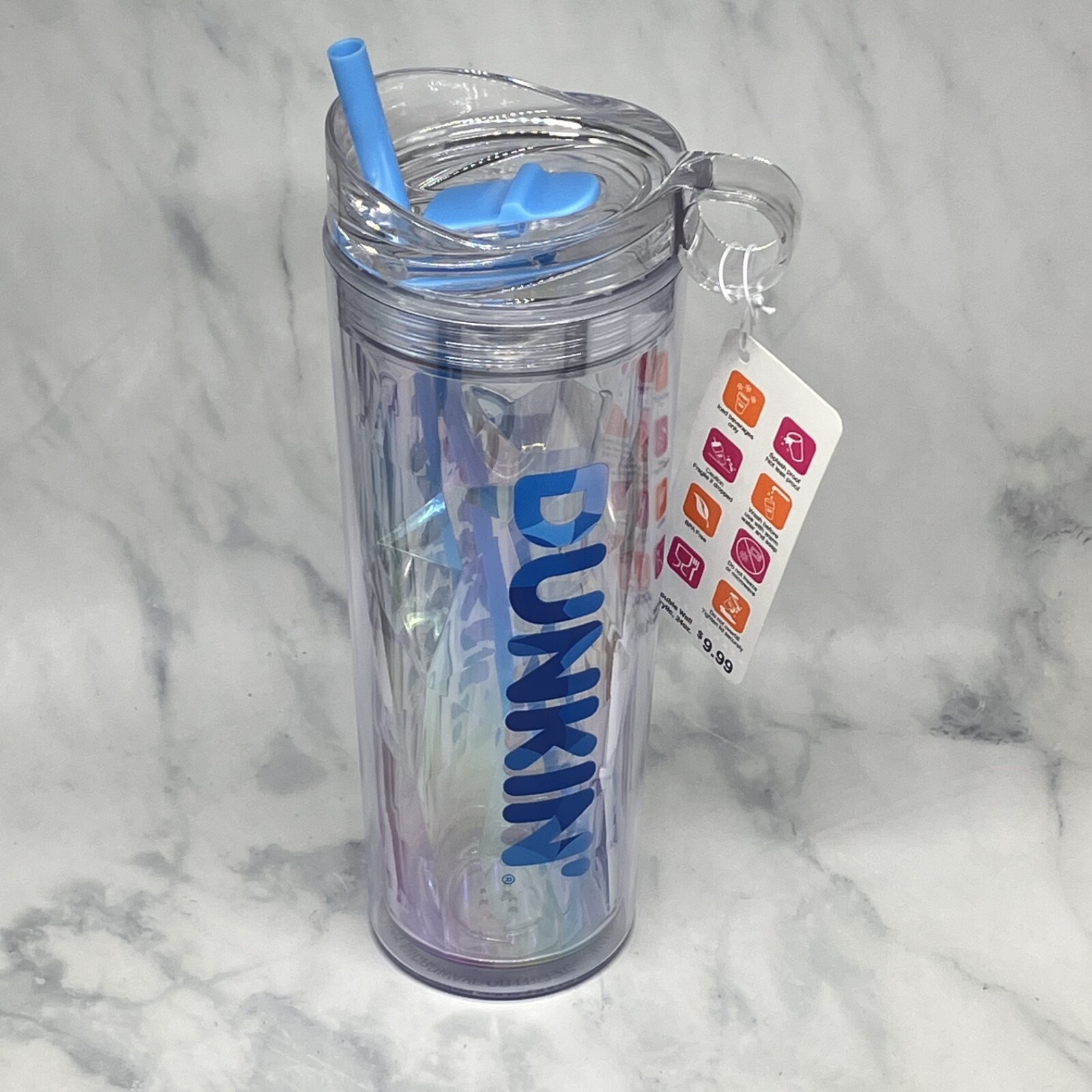 NEW 2025 Dunkin 24oz Insulated Tumbler Acrylic BLUE **FREE GIFT W/PURCHASE** NEW 2025 Dunkin 24oz Insulated Tumbler Acrylic BLUE **FREE GIFT W/PURCHASE**