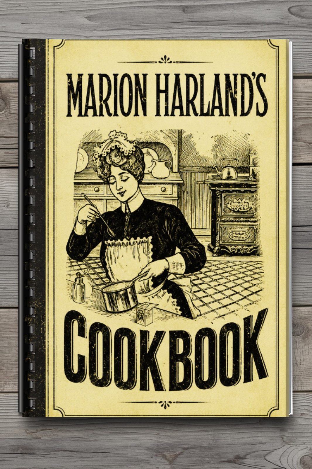 Marion Harland's Cookbook Tested Recipes Comb Bound Vintage Book 168 Pages