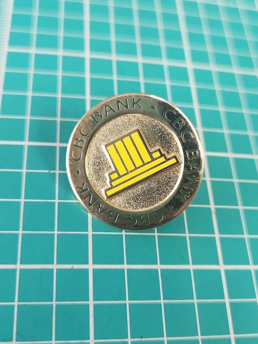 Vtg CBC Bank Logo Gold Tone Lapel Pin Vtg CBC Bank Logo Gold Tone Lapel Pin