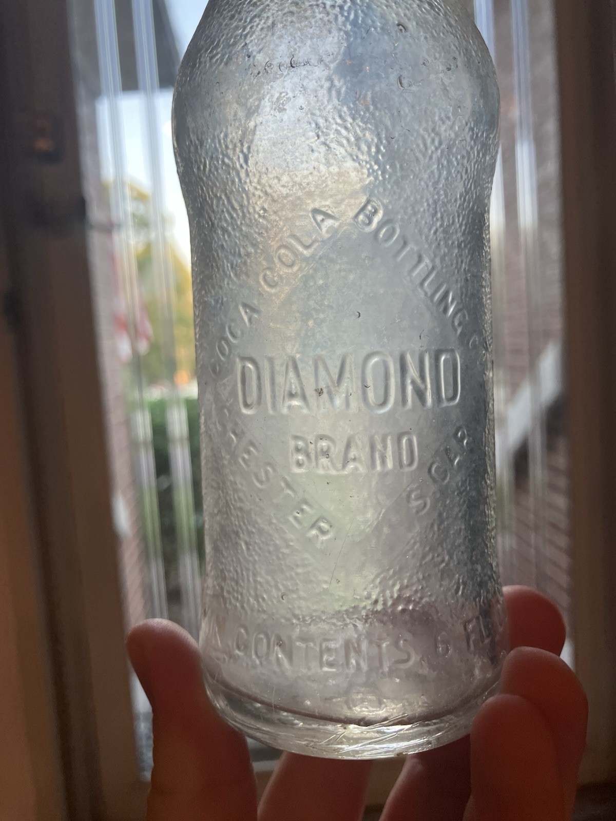ANTIQUE DIAMOND BRAND COCA-COLA SODA BOTTLE - CHESTER SOUTH CAROLINA