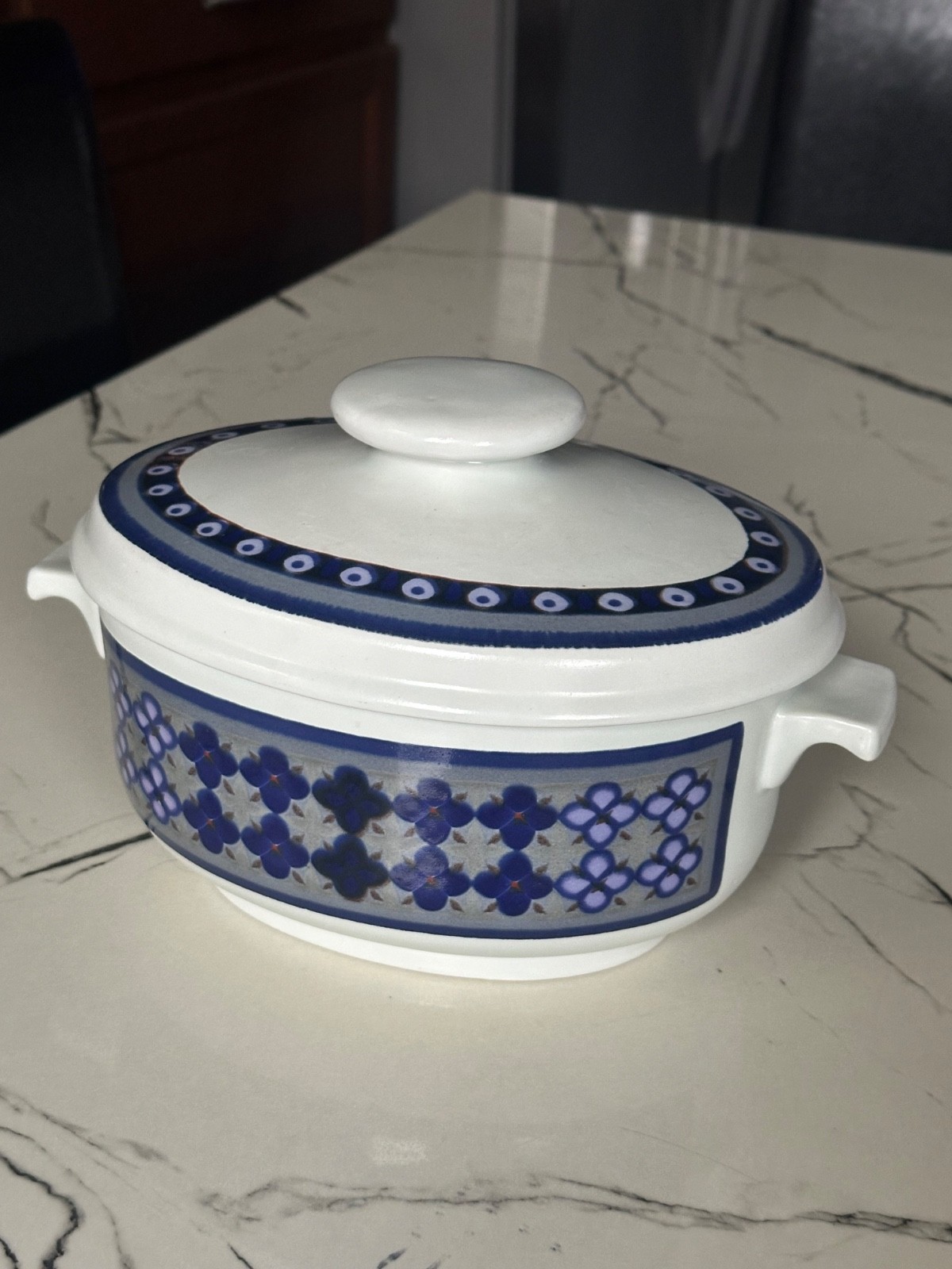 Vintage Royal Doulton Tangier LS1005 Oval 2.5 Qt Covered Casserole Dish w/ Lid