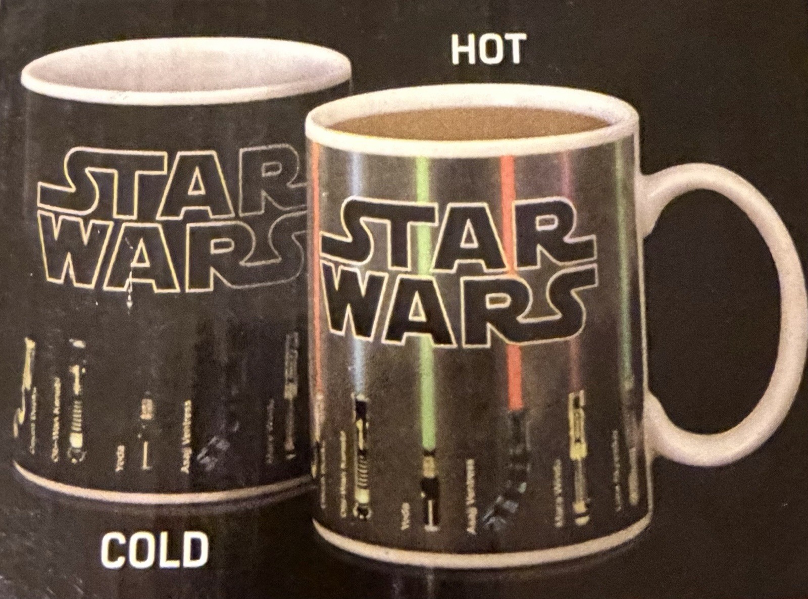 Vintage & New in Box Star Wars Lightsaber Heat Changing Colors Mug 12oz 28 Avail Vintage & New in Box Star Wars Lightsaber Heat Changing Colors Mug 12oz 28 Avail