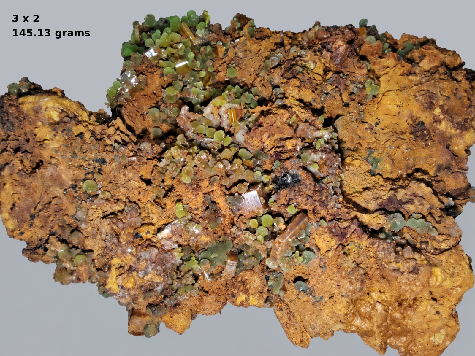 Wulfenite, Mimetite--Ojuela Mine, Durango, Mexico
