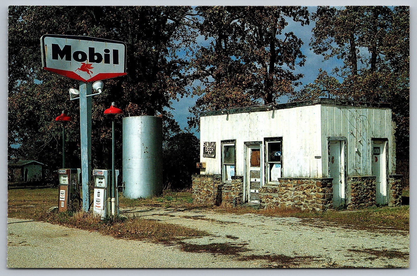 Rescue MO, Shady Side Mobil Gas Station c1995 Lawrence County, Missouri Postcard Rescue MO, Shady Side Mobil Gas Station c1995 Lawrence County, Missouri Postcard