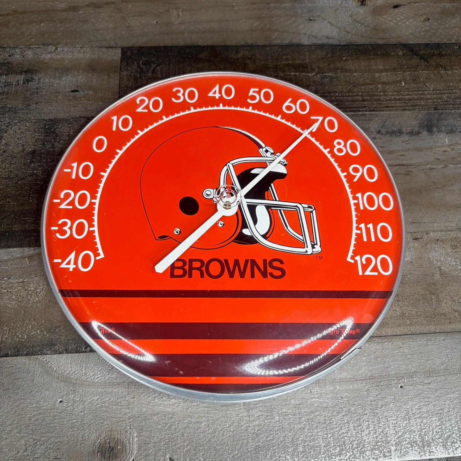 Vintage Cleveland Browns Thermometer Tru Temp 12\
