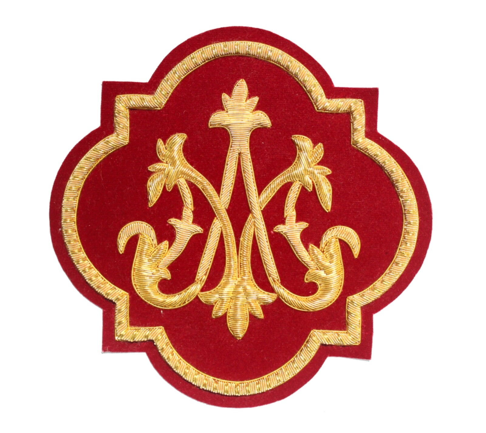 New Handmade Catholic Church Emblem For Vestment Applique Sewn On Velvet