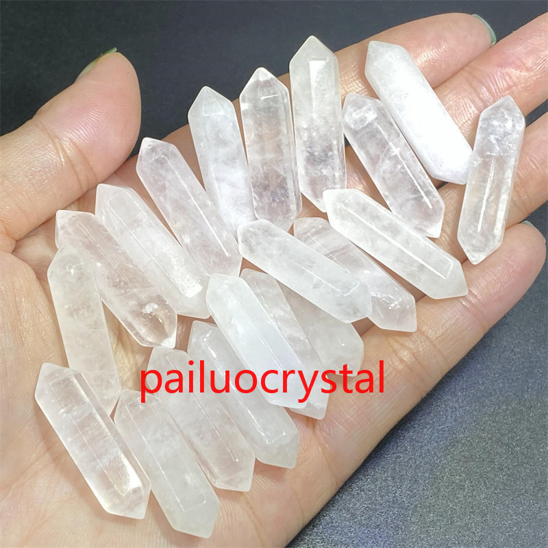 A+++ Wholesale Natural Mixed Double Point Quartz Crystal Obelisk Pendant Reiki