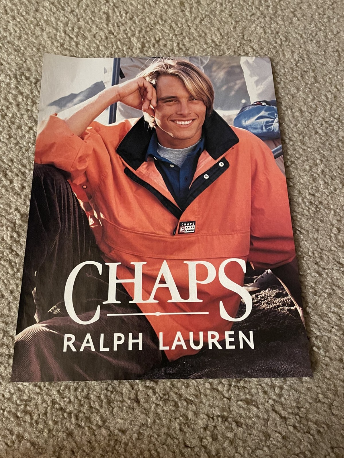 Vintage 1997 CHAPS RALPH LAUREN MEN\'S SHIRT JACKET PRINT AD 1990s Vintage 1997 CHAPS RALPH LAUREN MEN\'S SHIRT JACKET PRINT AD 1990s