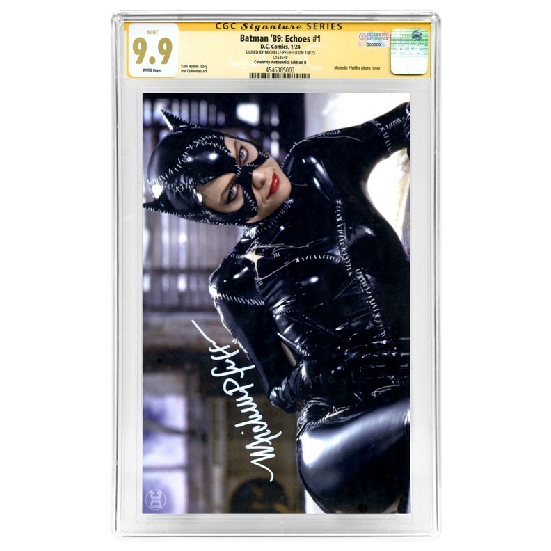 Michelle Pfeiffer Autographed 2024 Batman 89 Echoes 1 Photo Variant CGC  G2U