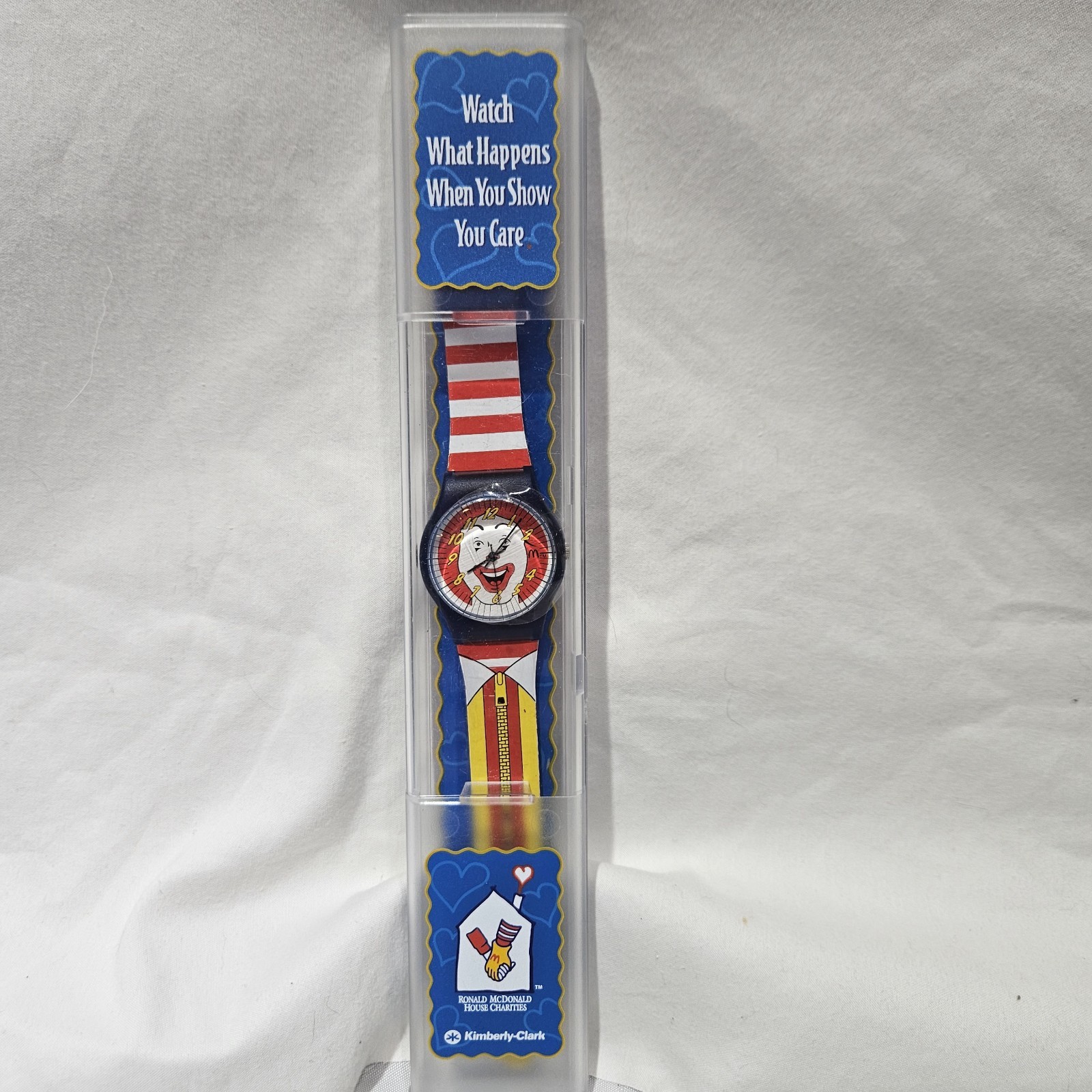 Vintage 1996 Ronald McDonald Wrist Watch Kimberly Clark, With Case Vintage 1996 Ronald McDonald Wrist Watch Kimberly Clark, With Case