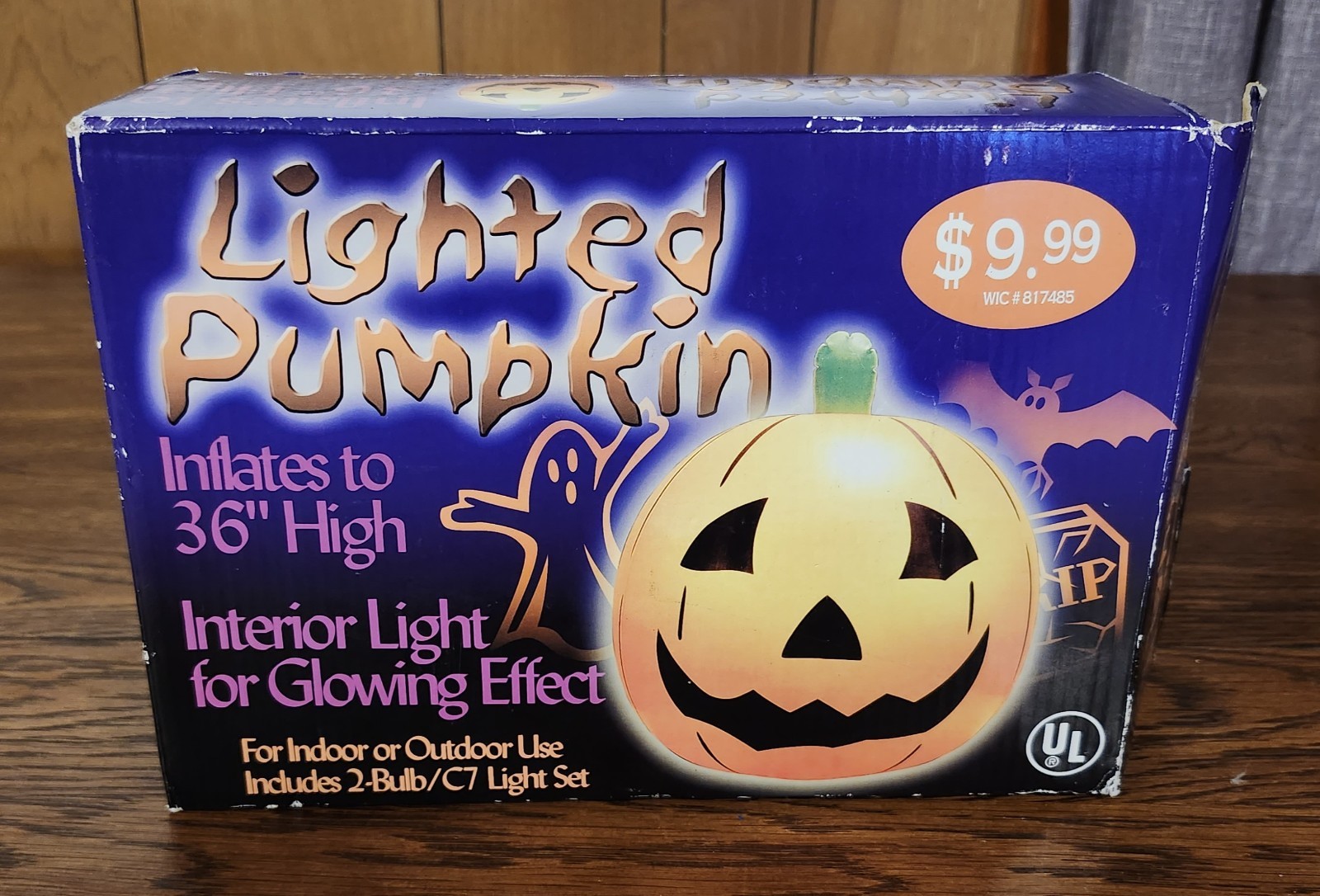 Rare New Halloween Blow Up Pumpkin W/ Lights Vintage East West Distributing Co Rare New Halloween Blow Up Pumpkin W/ Lights Vintage East West Distributing Co