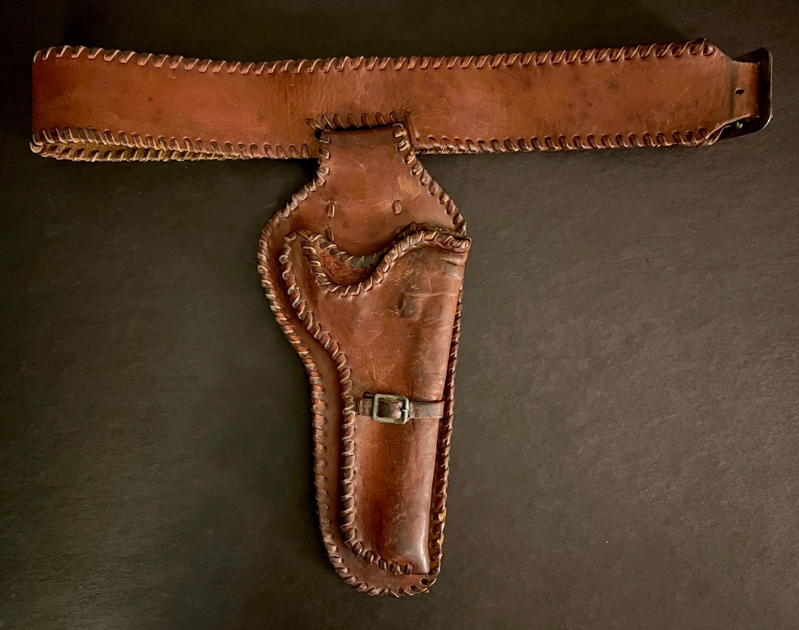 VINTAGE GUN BELT-HOLSTER Authentic Old West Hand-Made Western Antique