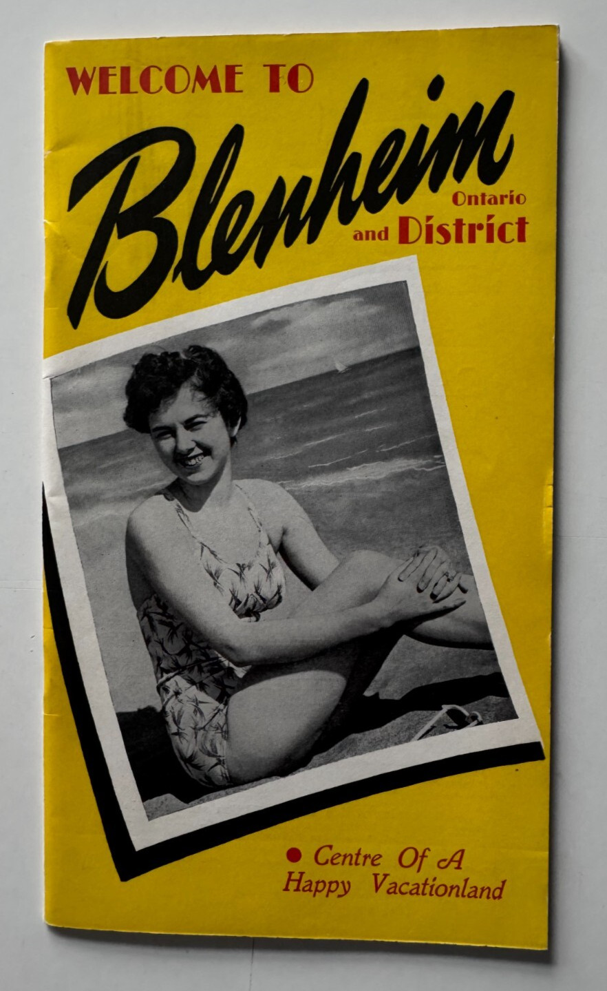 Vintage c1950s Canada Brochure Booklet Blenheim Ontario Vacationland Advertising
