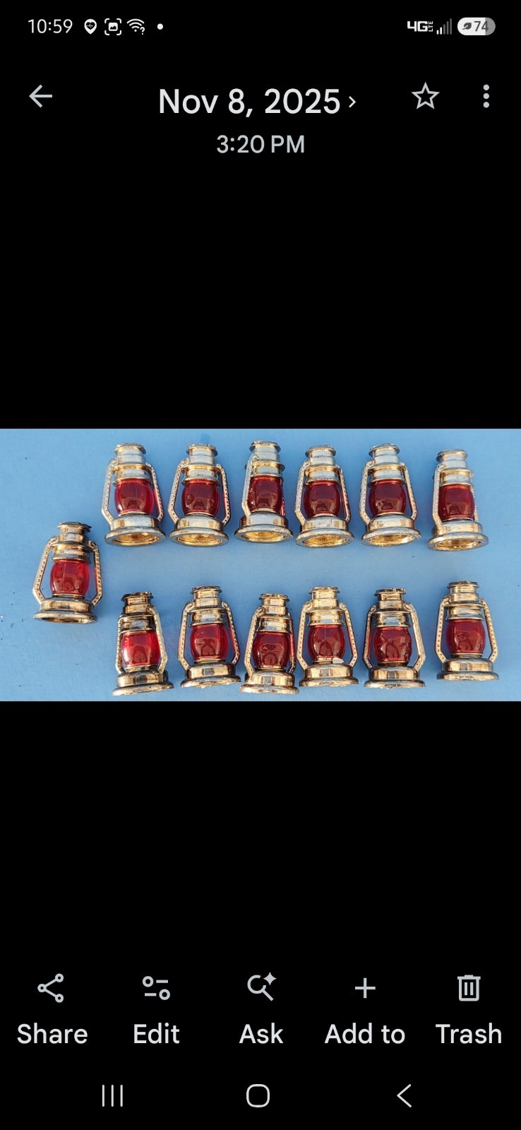 Lot of 13 Vintage Mini Light Reflectors 1.25\ Lot of 13 Vintage Mini Light Reflectors 1.25\