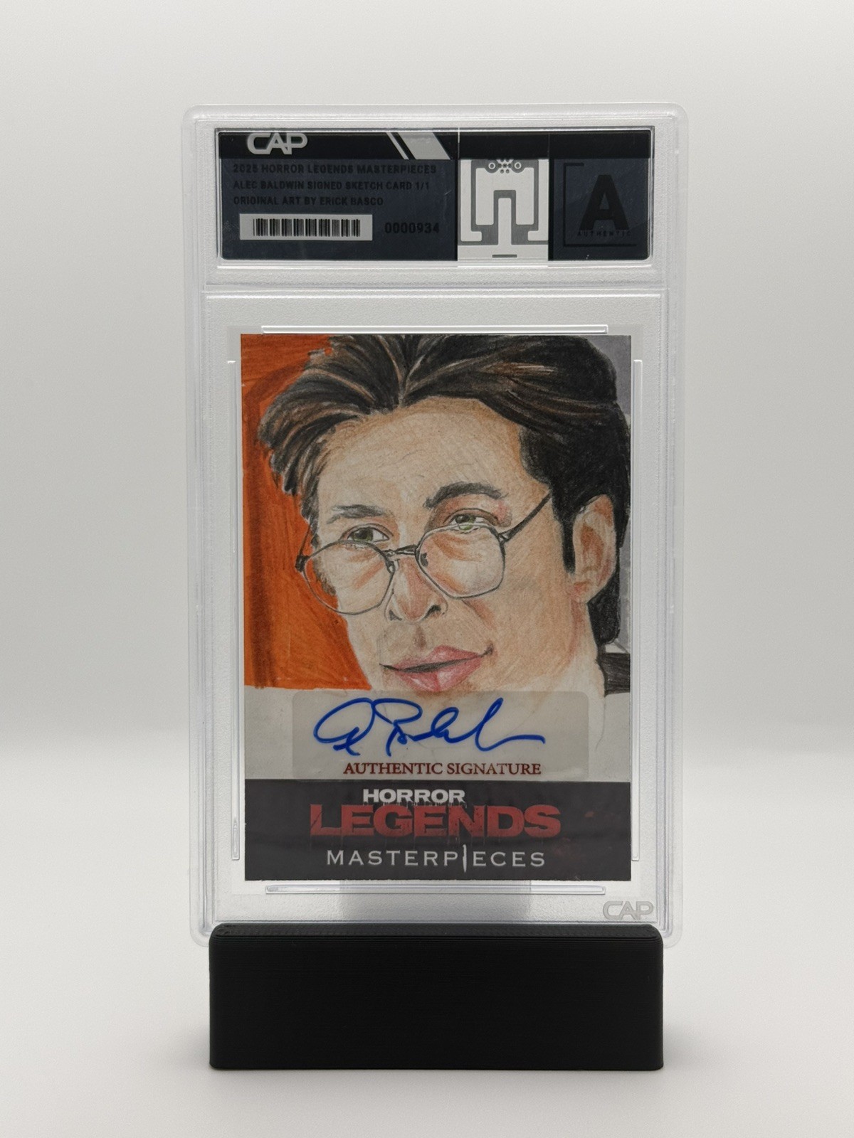 2025 Horror Legends Alec Baldwin Autograph Art by Erick Basco 1/1 Beetle Juice 2025 Horror Legends Alec Baldwin Autograph Art by Erick Basco 1/1 Beetle Juice