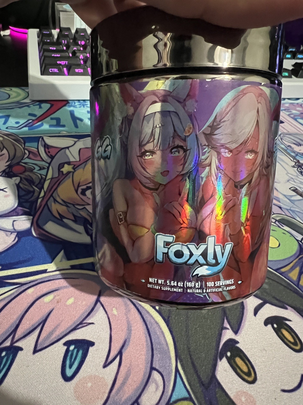 GamerSupps FOXLY GG Energy Tub Legendary Label FoxyReine 1/10 SEALED UNOPENED GamerSupps FOXLY GG Energy Tub Legendary Label FoxyReine 1/10 SEALED UNOPENED