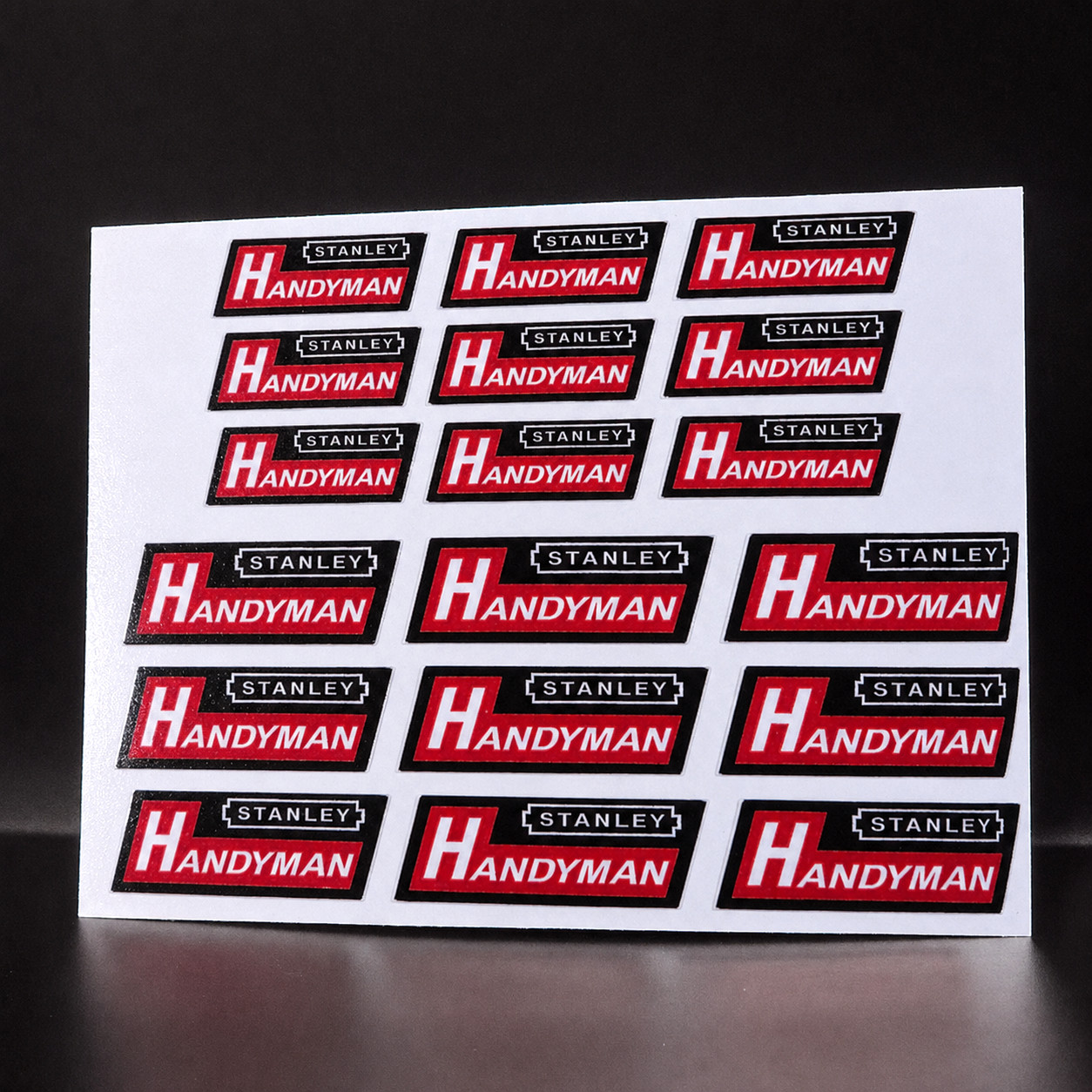 1.3 Inch and 1 Inch STANLEY HANDYMAN Vintage Style DECALs, Vinyl STICKER 1.3 Inch and 1 Inch STANLEY HANDYMAN Vintage Style DECALs, Vinyl STICKER
