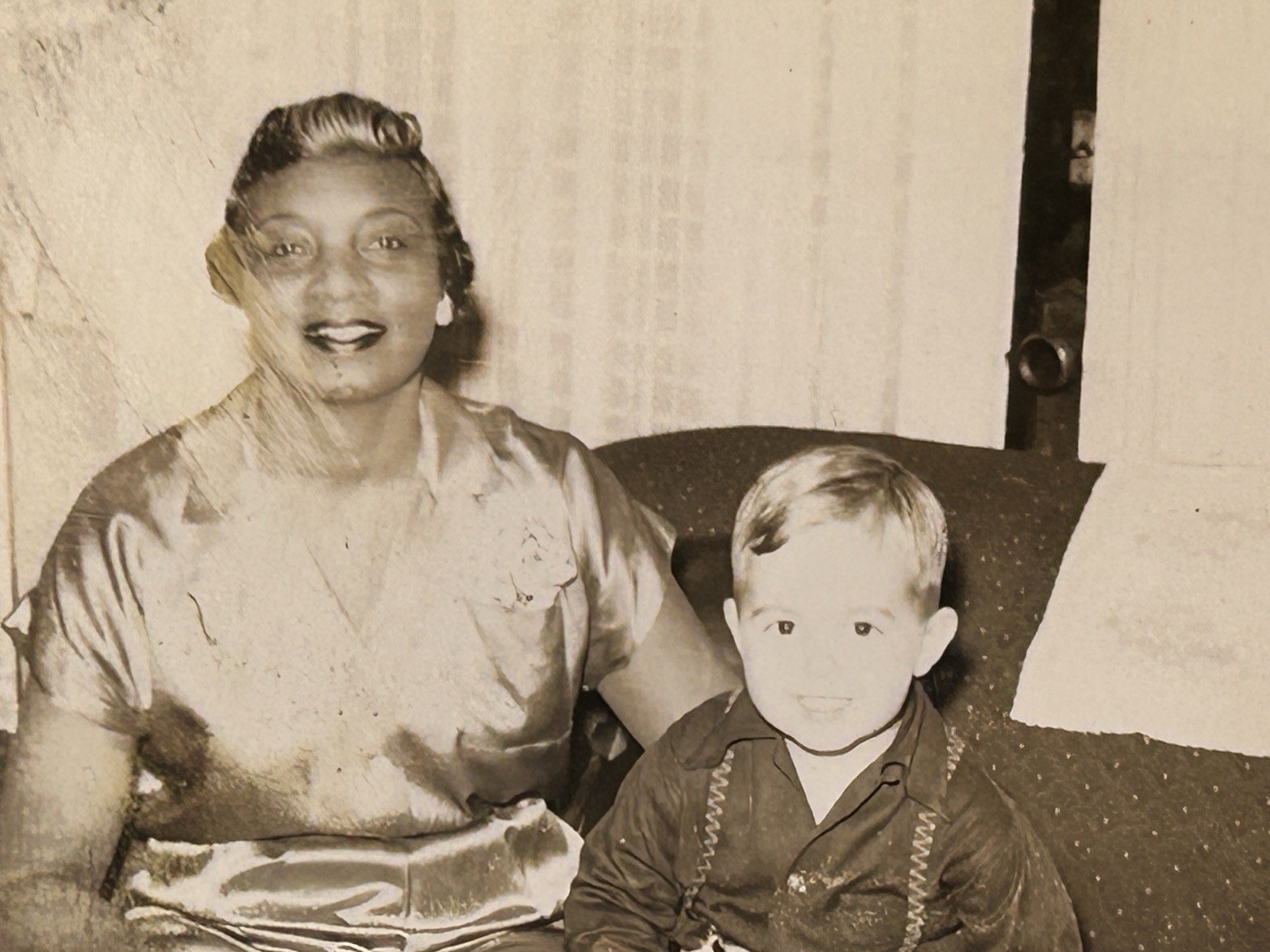 1940s African American Woman & Child Vintage Photo Black Americana Nanny