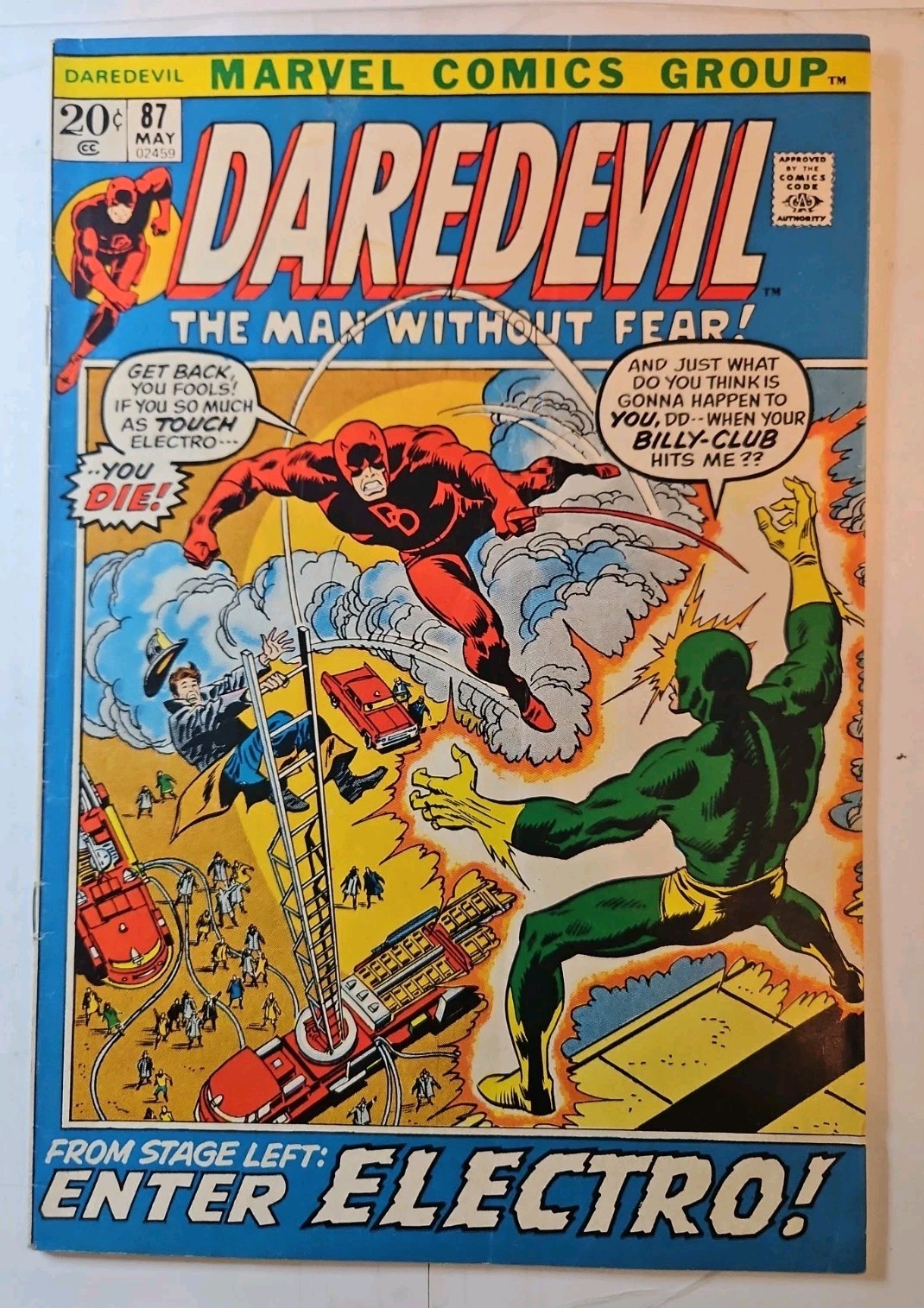 Daredevil #87 (Marvel Comics May 1972) Vf- Daredevil #87 (Marvel Comics May 1972) Vf-
