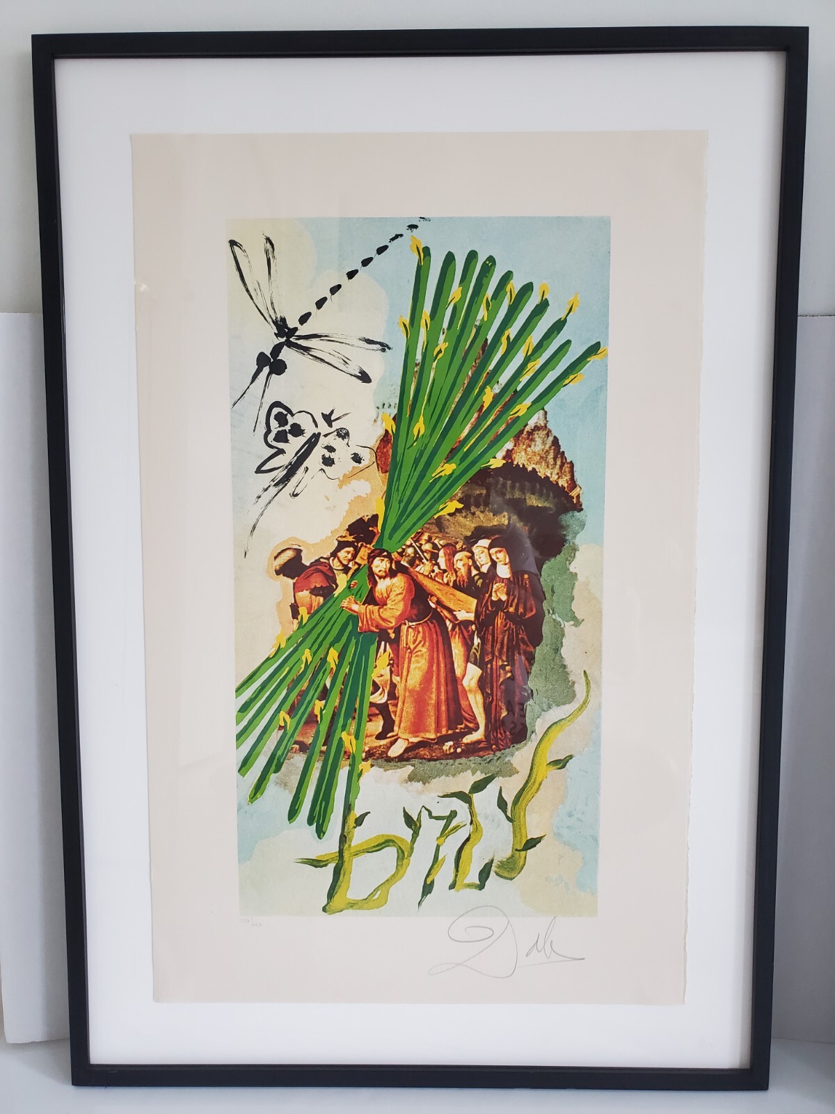 Dali \' Ten of Staves\' Tarot Cards  Lithograph Signed 