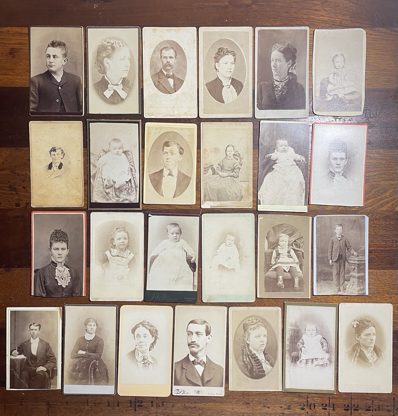 25 CDV ‘s Women Men Babies Ohio Iowa Michigan Massachusetts 