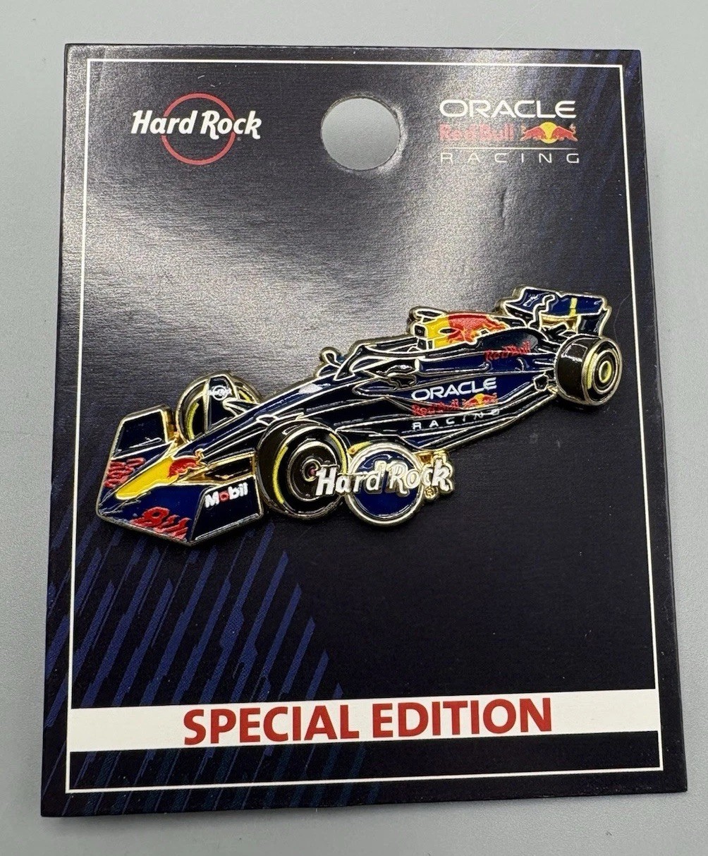 Hard Rock Cafe Sergio Perez F1 Pin Special Edition Oracle Red Bull Racing 3D Hard Rock Cafe Sergio Perez F1 Pin Special Edition Oracle Red Bull Racing 3D