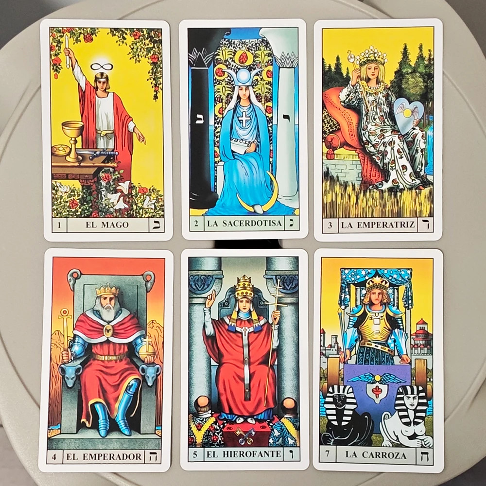 Rider Waite Tarot Cards Spanish Edition 78 Card Universal Tarot Deck 10.3x6cm