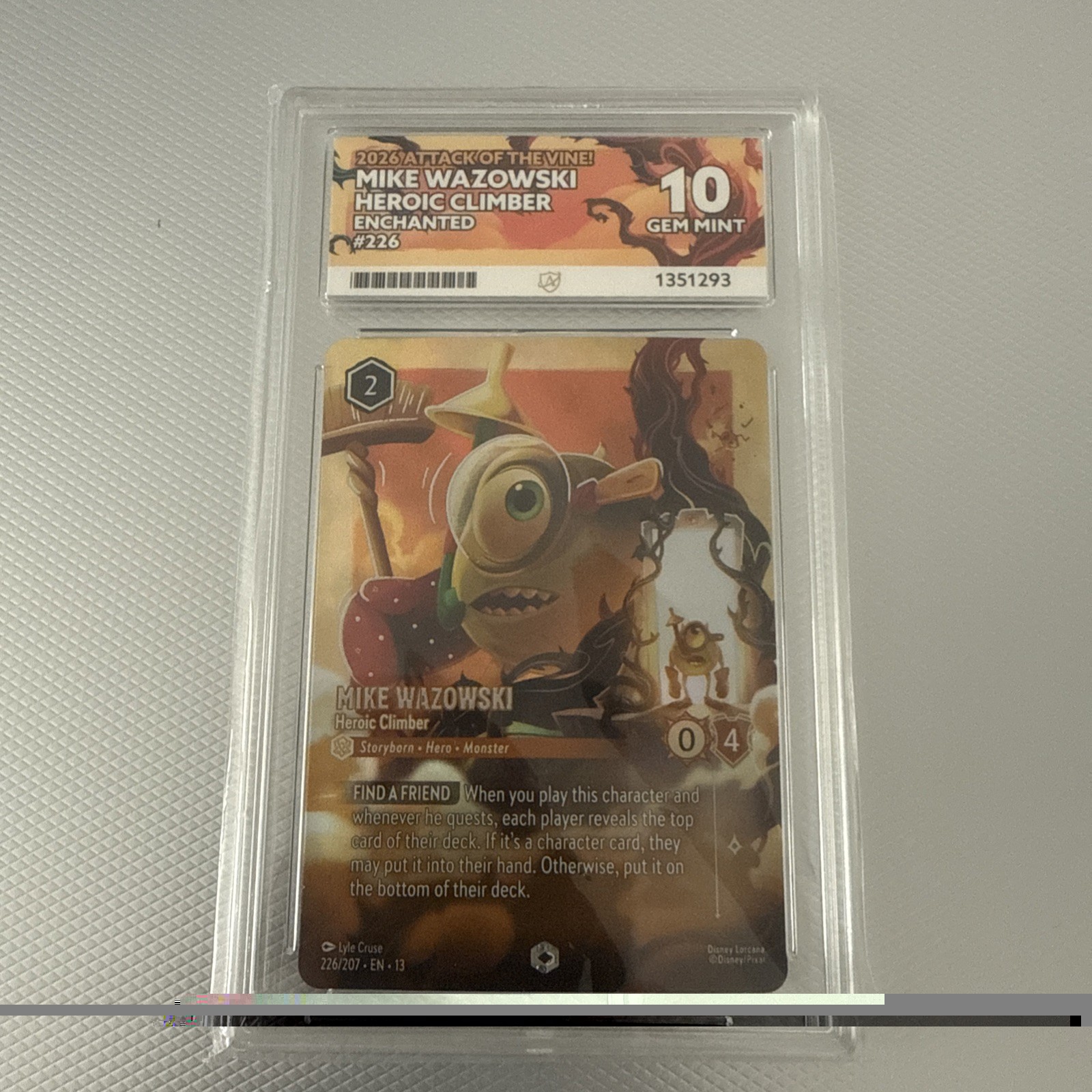 Mike Wazowski 226 Enchanted Ace 10 Mike Wazowski 226 Enchanted Ace 10