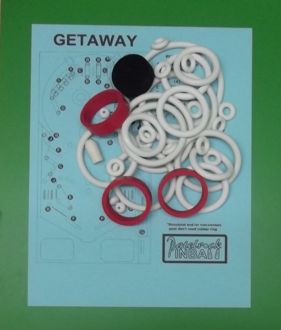 1978 Allied Leisure Getaway Pinball Machine Rubber Ring Kit 1978 Allied Leisure Getaway Pinball Machine Rubber Ring Kit