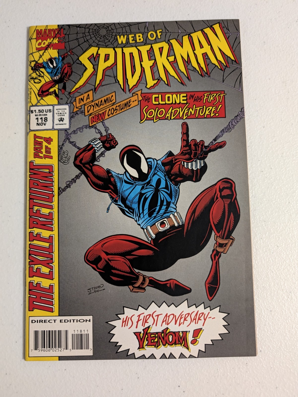 Web of Spider-Man #118  Detached Cover