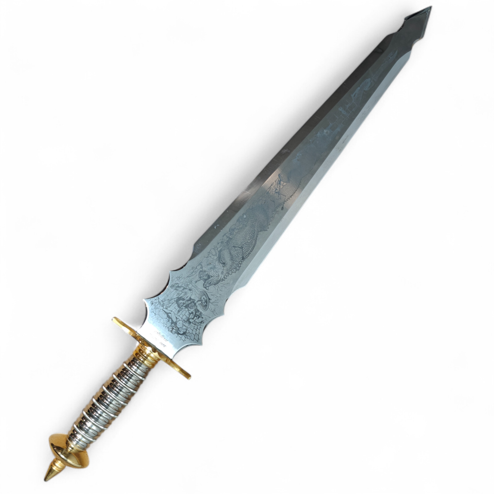 Coltellerie Lepre Stainless Steel Photoengraved Sword 56cm Blade Ltd Ed. #82/200