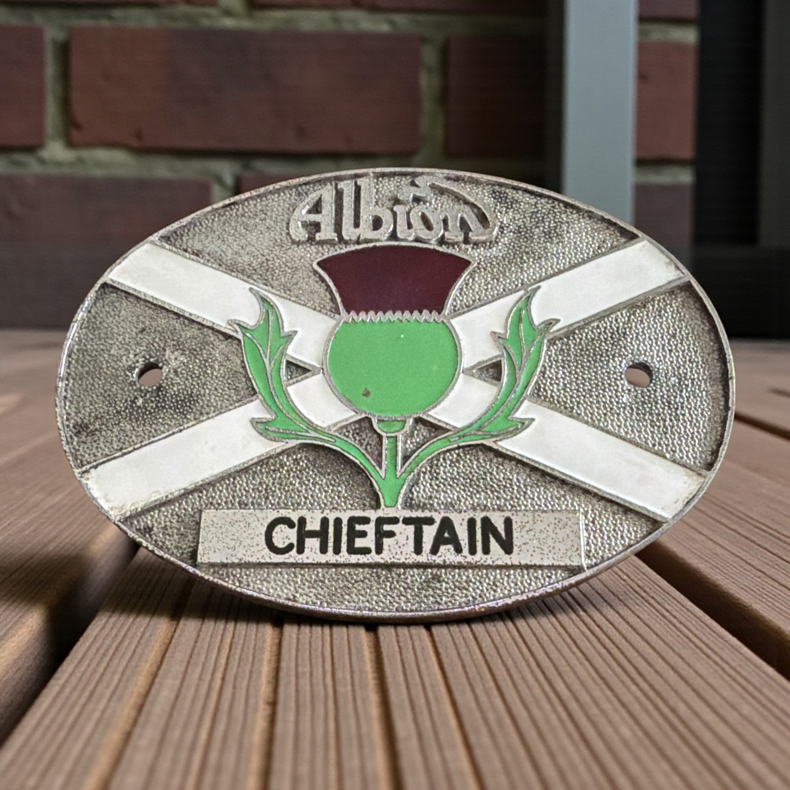Albion Chieftain Truck Emblem Badge 5.5\