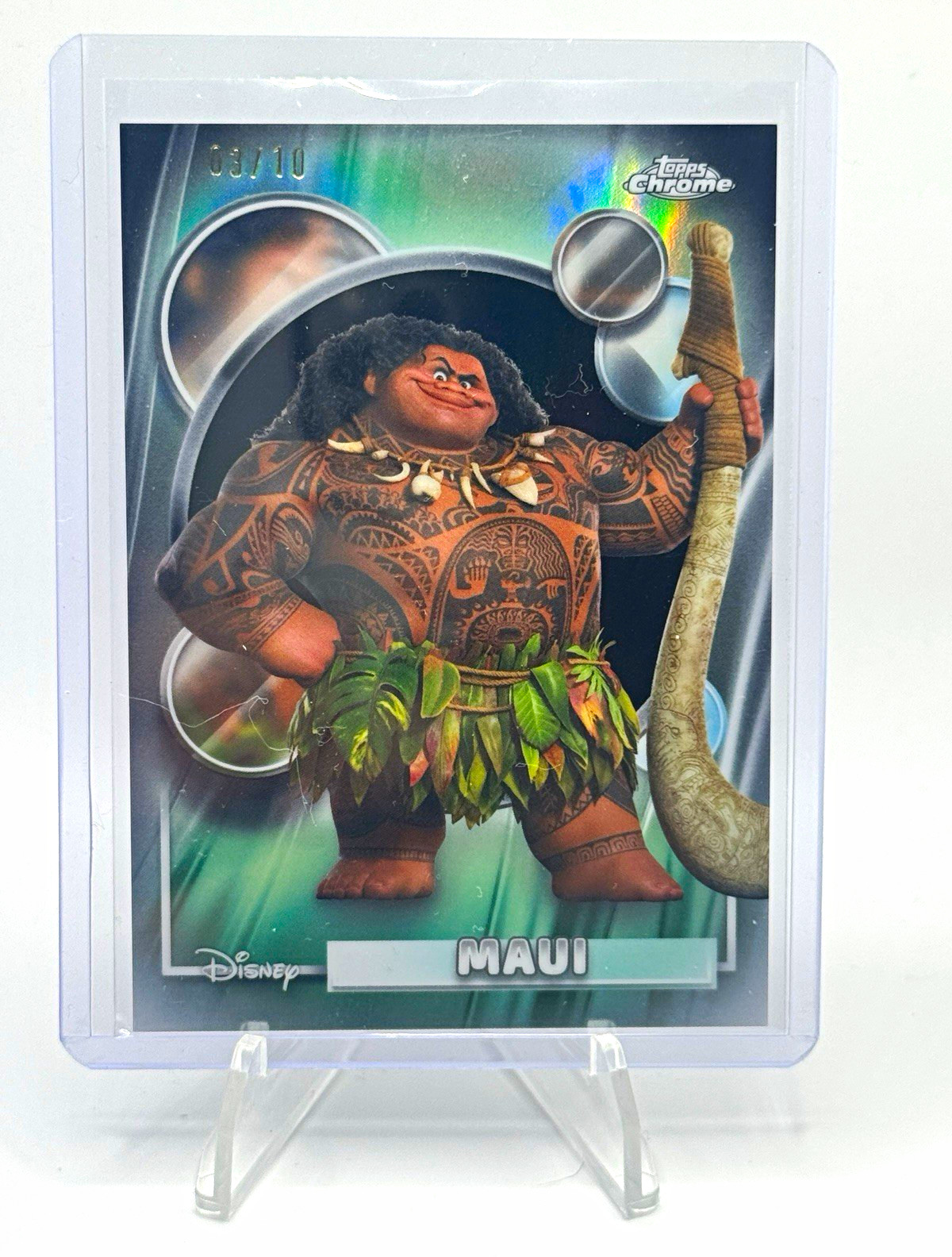 Topps Disney 2026 Topps Chrome Heroes and Villains Maui #11 Serial 03/10