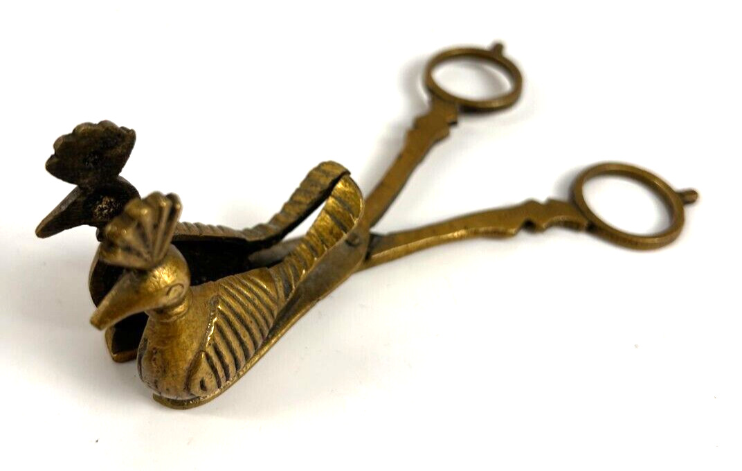 Vintage Solid Brass Bird Candle Snuffer Wick Scissors Trimmer Solid Brass India