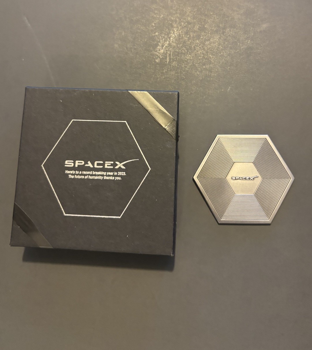 SpaceX 2023 EMPLOYEE ONLY COLLECTIBLE SILVER MEDALLION RARE 2023 Milestones SpaceX 2023 EMPLOYEE ONLY COLLECTIBLE SILVER MEDALLION RARE 2023 Milestones