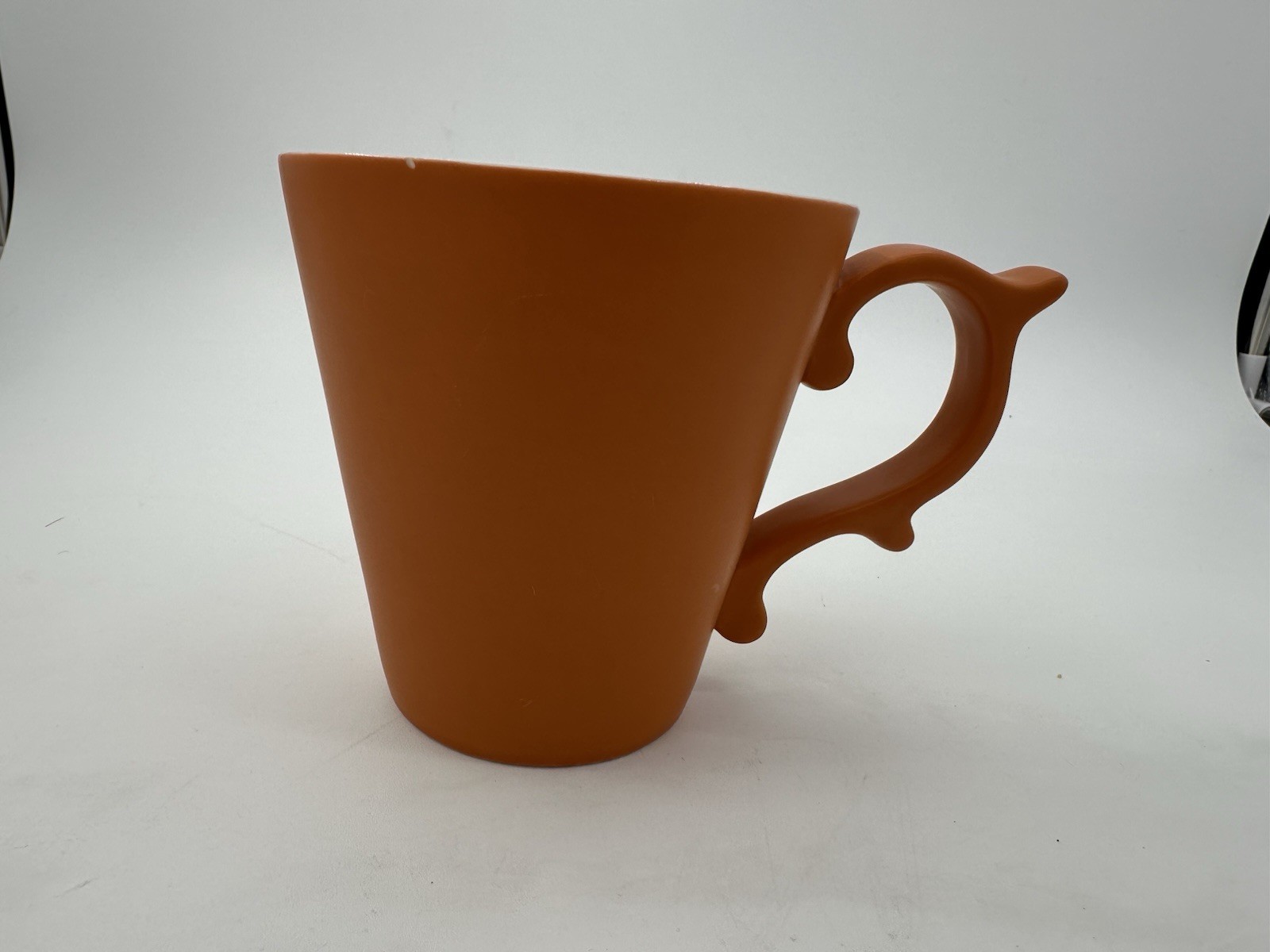 Starbucks Teavana Orange Mug Rococo Handle Baroque Scroll 2012 Tea Cup 12oz