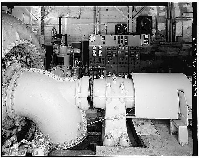 Centerville CA 1900s Hydroelectric Powerhouse Francis Turbine Generator