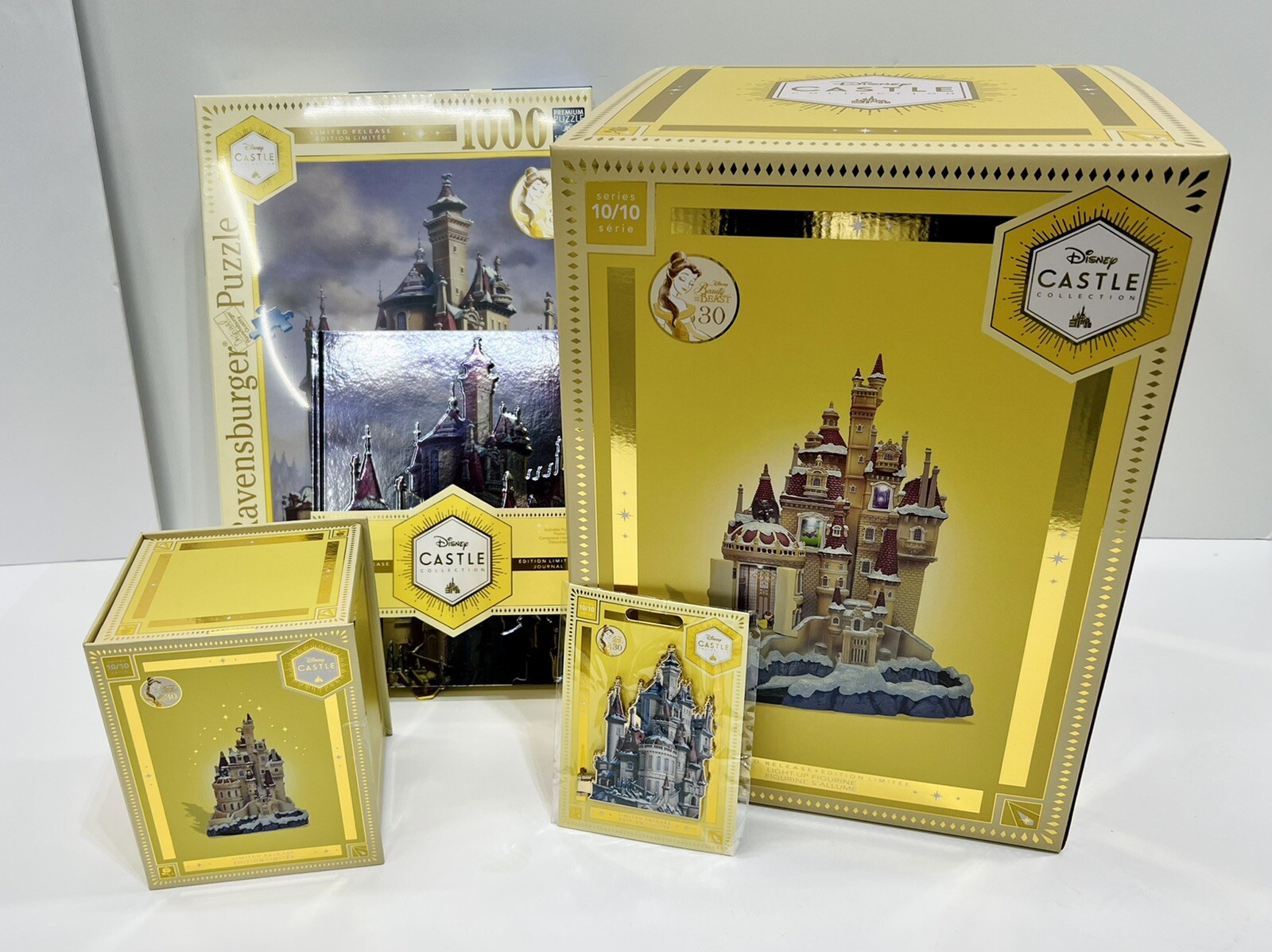 2022 Disney Belle Castle Collection Beauty & Beast Complete Set